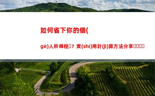 輕松掌握！個(gè)人所得稅計(jì)算公式解密，讓你的收入盡情增長
